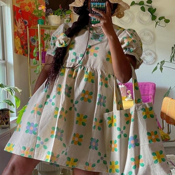 Noble Organic Adult Franny Dress in Prairie L - Picture 2 of 3